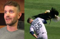 Во время игры MLB бейсболиста атаковал орел