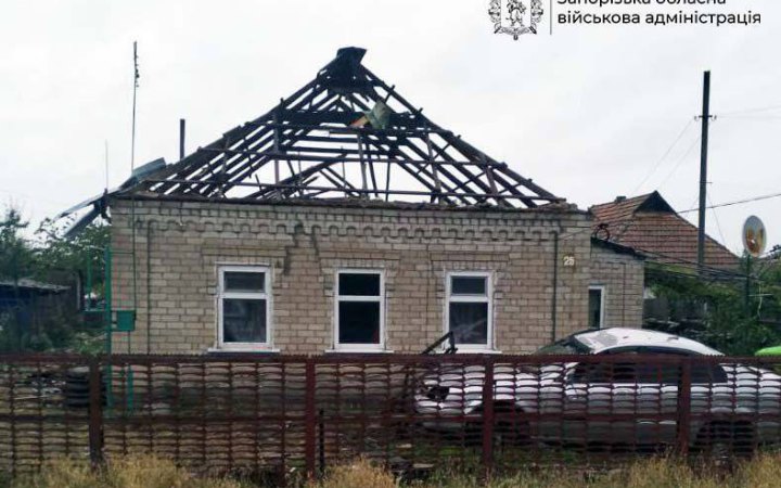 Ворог завдав понад 500 ударів по Запорізькій області і поранив там чоловіка