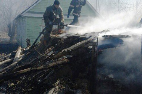 У Житомирській області пожежа сухостою ледь не знищила село