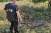 На Луганщині знайшли схрон бойовиків із артснарядами до бронетехніки