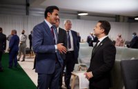 Зеленский в Глазго обсудил с эмиром Катара возможность поставки сжиженного газа в Украину