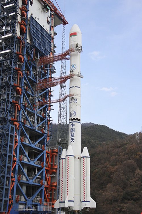«Белинтерсат-1» был запущен 15 января 2016 в провинции Сычуань с помощью 55-метровой китайской ракеты-носителя