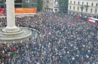 Общественный канал Грузии начал показывать митинг оппозиции