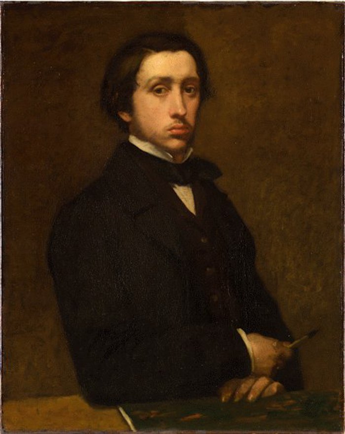 Едгара Дега, автопортрет, 1855.