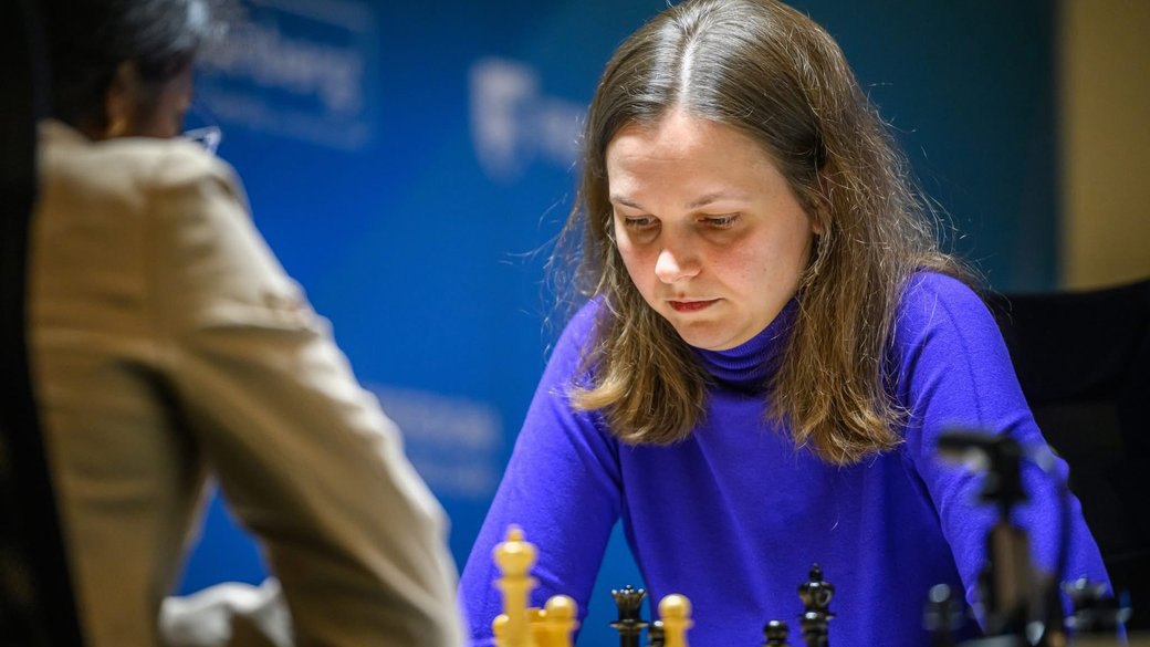 Анна Музичук під час партії