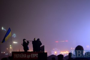 Евромайдан переночевал мирно