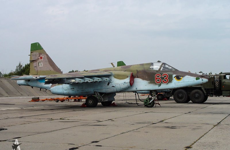 Су-25 ВПС Білорусі на аеродромі Ліда