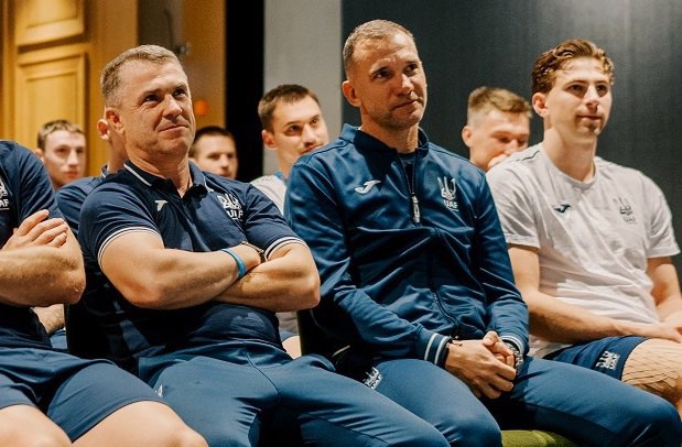 Сергій Ребров і Андрій Шевченко