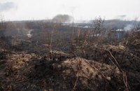 В Киевской области продолжают тушить 102 га торфяников