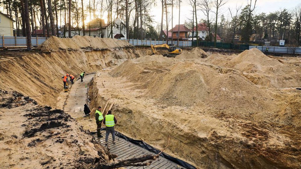Зведення ветеранського простору в Бучі.