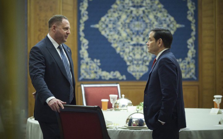 Єрмак провів розмову із держсекретарем США Рубіо: говорили про тиск на Росію