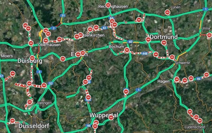 Збій у Google Maps спричинив хаос на дорогах Німеччини