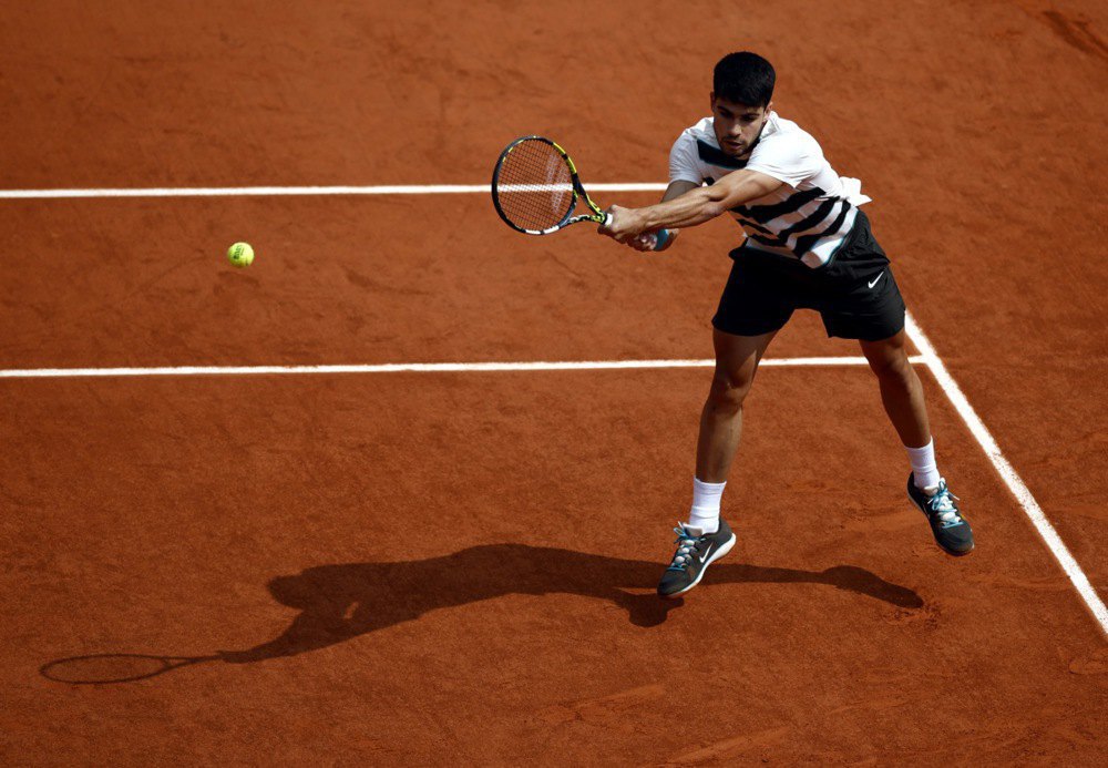 Алькарас під час матчу