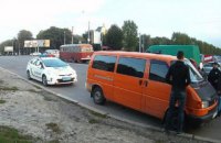Во Львове милиционер на автомобиле сбежал от полицейских