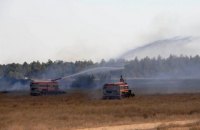 Во время учений на юге Украины загорелся военный полигон