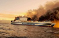 У берегов Греции сгорел паром Euroferry Olympia
