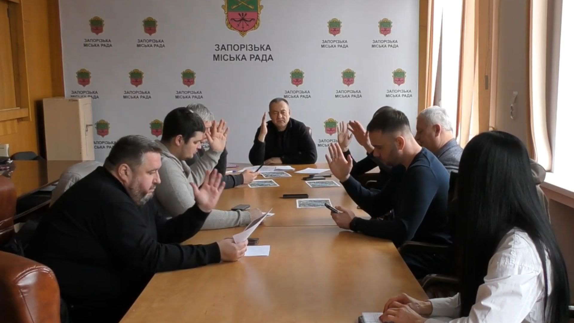 Голосування земельної комісії за винесення питання щодо поділу земель