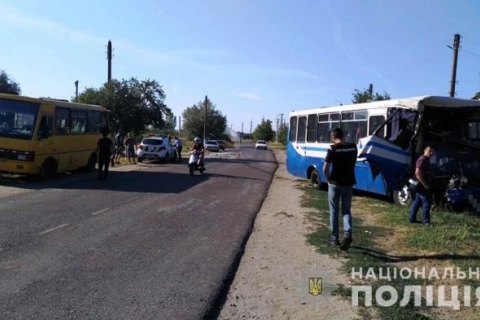 В Одесской области столкнулись две маршрутки, пострадали 19 человек