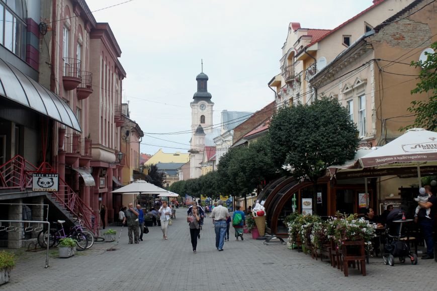 Вулиця Августина Волошина в Ужгороді 