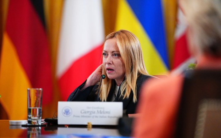Італійська прем'єрка бере участь в обговоренні мирного плану для України