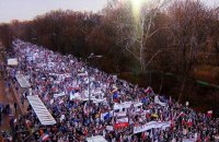 В Польше прошла многотысячная акция в поддержку Валенсы