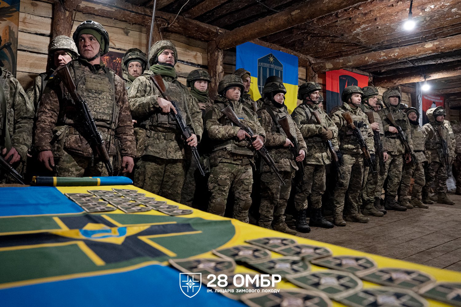 Посвята рекрутів у лицарі 28-ї ОМБр