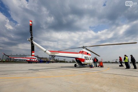 Украинский вертолет "Надежда" впервые поднялся в небо в Запорожье