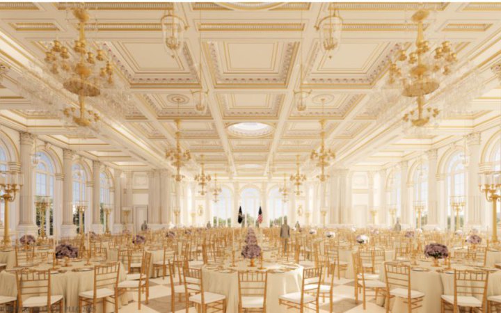 Білий дім оприлюднив список донорів бальної зали, на яку витратять мільйони доларів