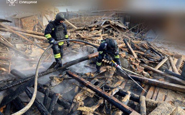 Ворожий дрон влучив у житловий будинок у Краснопільській громаді Сумщини