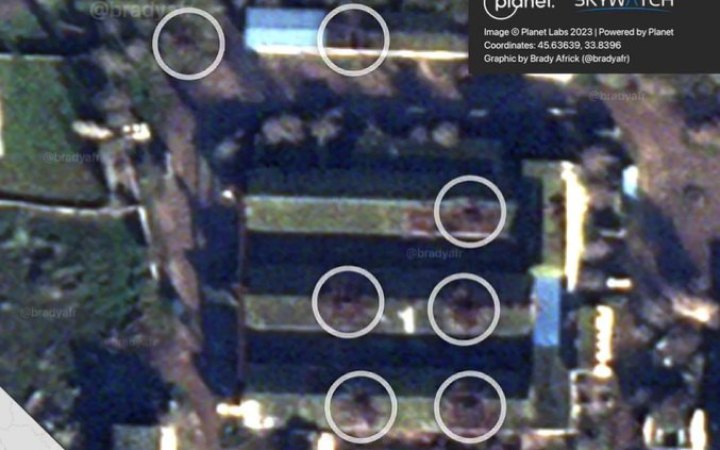 Супутникові знімки підтвердили бази окупантів на аеродромі Саки