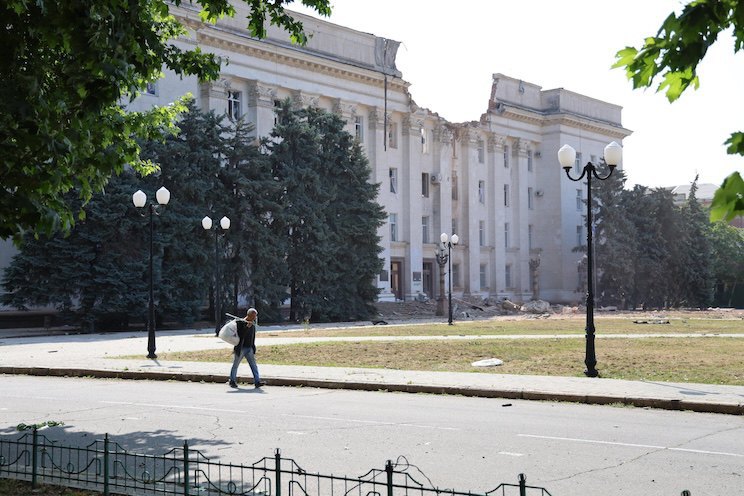 Руйнування будівлі ОДА