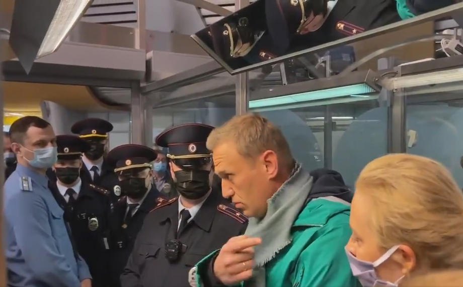Алексей Навальный перед задержанием 
