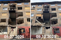 У Києві обвалилася частину будинку, пошкодженого внаслідок удару Росії в липні