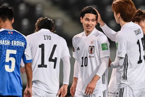 Японія відвантажила у ворота Монголії 14 м'ячів у матчі відбору ЧС-2022