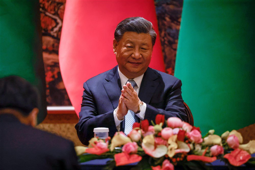 Глава Китаю Сі Цзіньпін під час зустрічі лідерів центральноазіатських держав у Китаї .
