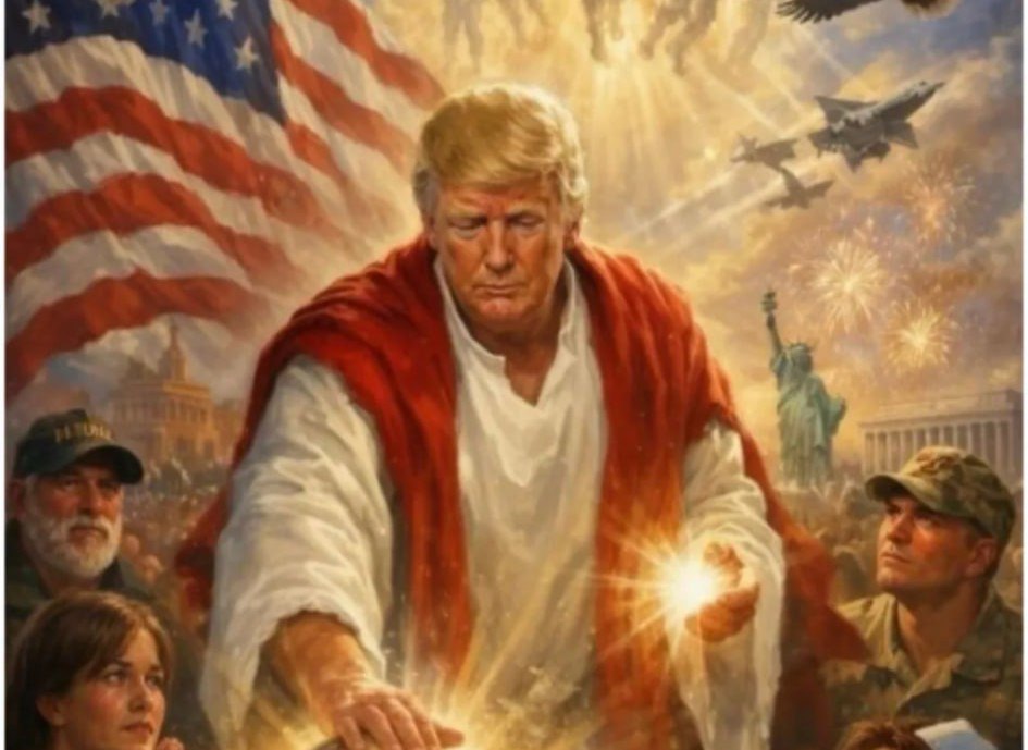 Трамп в образі Ісуса