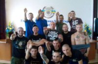МВД открестилось от зигующих нацистов в главке Киевской области