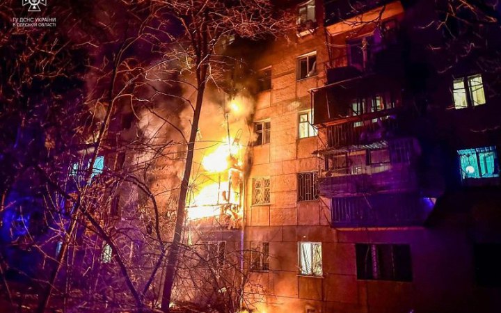 ​Унаслідок нічної атаки на Одесу пошкоджено 11 будинків і 134 квартири 