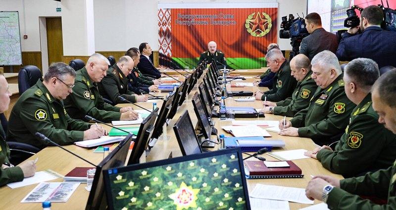 Александр Лукашенко на совещании по вопросам военной безопасности, 29 ноября 2021