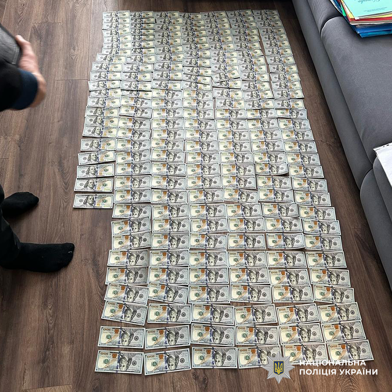 Знайдені під час обшуку гроші