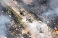Колону російської військової техніки знищили українські сили оборони