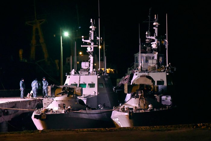 Повернені Росією кораблі в Очакові, Миколаївської області, 20 листопада 2019.