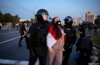 В Беларуси в воскресенье на акциях протеста задержали почти 600 человек