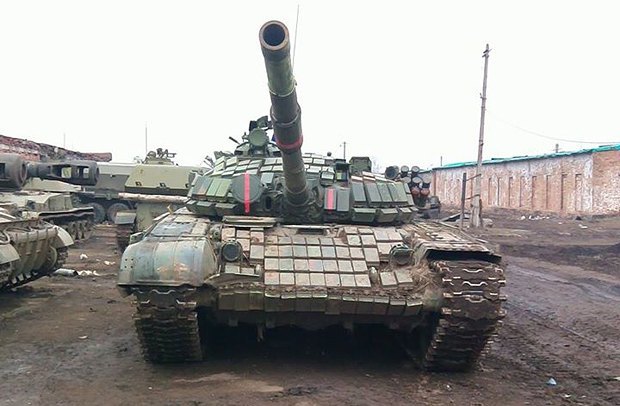 Бойцы 128-й бригады захватили полностью рабочий танк Т-72