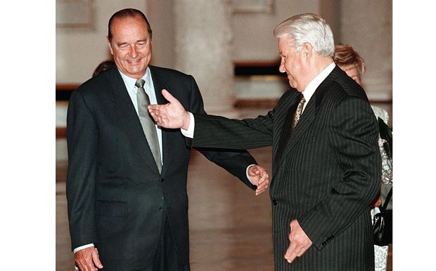 Ширак и Ельцин в Кремле, 25 сентября 1997 года