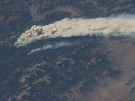 Пожар в Колорадо, вид с МКС