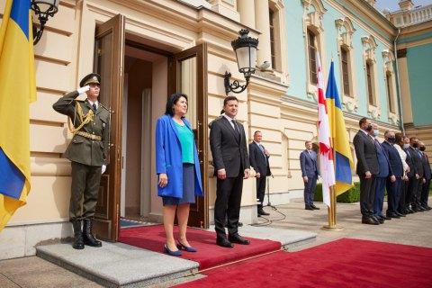 Зеленський провів перемовини з президенткою Грузії Саломе Зурабішвілі