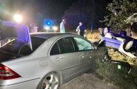 На Миколаївщині зіткнулися дві автівки: один загиблий і вісім травмованих