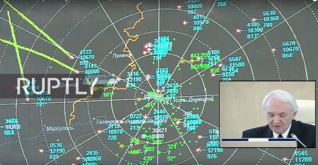 Маршрут MH17 - средняя зеленая линия, 26.09.2016