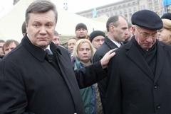 Янукович и Азаров на Майдане встречаются с предпринимателями